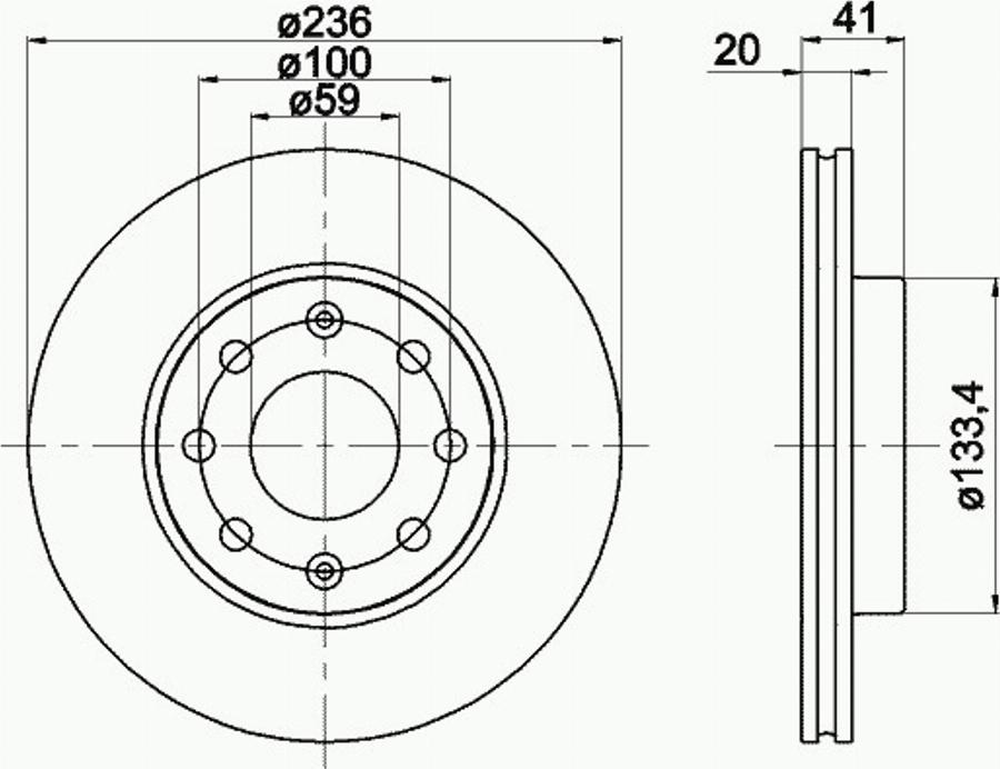 Pagid 54334PRO - Тормозной диск autodnr.net