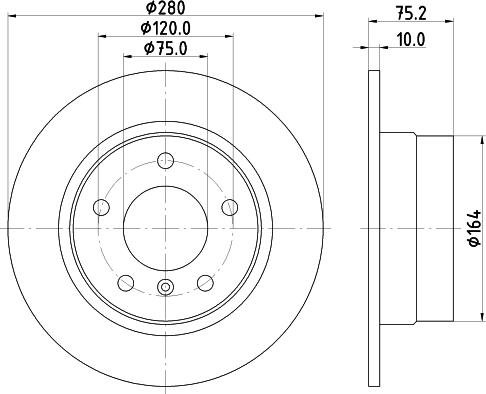 Pagid 54460 - Тормозной диск autodnr.net