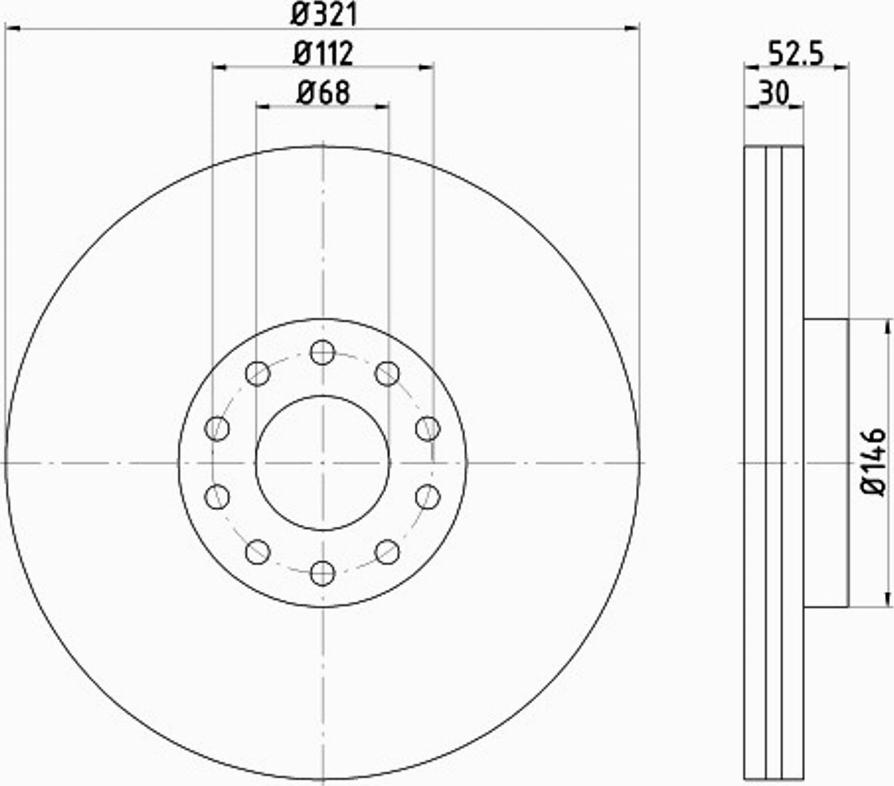 Pagid 54547PRO - Тормозной диск avtokuzovplus.com.ua