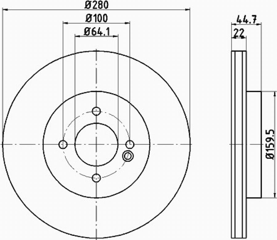 Pagid 54579PRO - Тормозной диск avtokuzovplus.com.ua