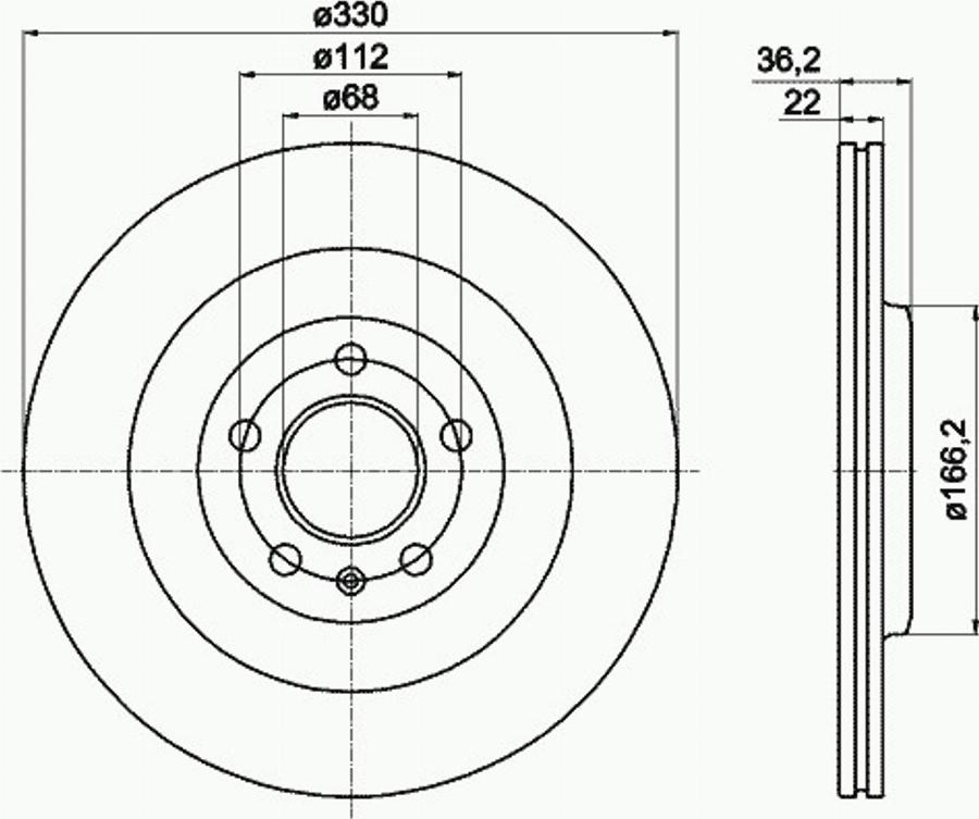 Pagid 54603PRO - Тормозной диск avtokuzovplus.com.ua