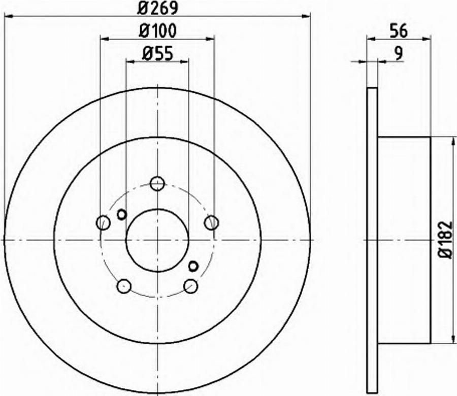 Pagid 54704PRO - Тормозной диск avtokuzovplus.com.ua