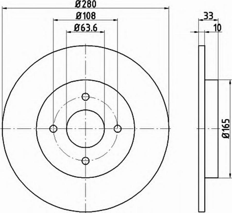 Pagid 54724PRO - Тормозной диск avtokuzovplus.com.ua