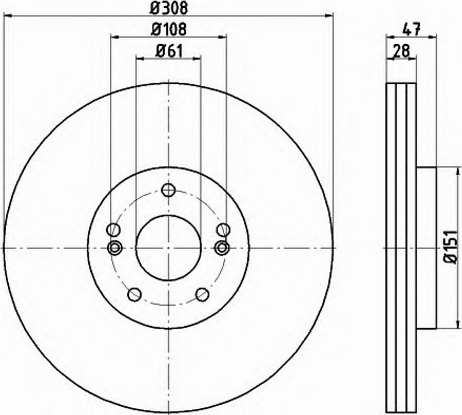 Pagid 54740PRO - Тормозной диск avtokuzovplus.com.ua