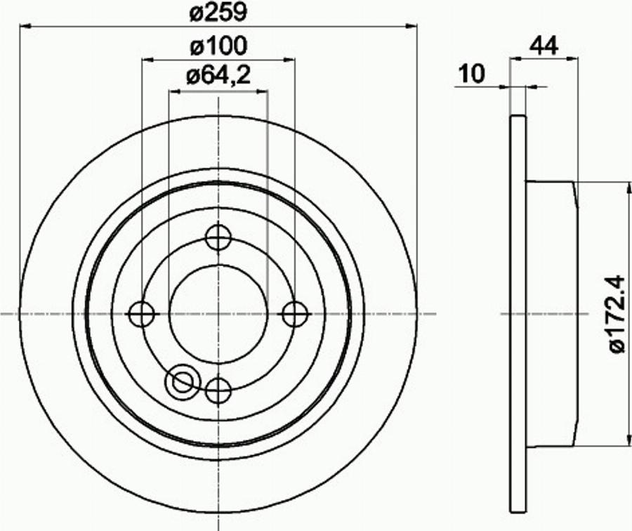 Pagid 54750PRO - Тормозной диск avtokuzovplus.com.ua