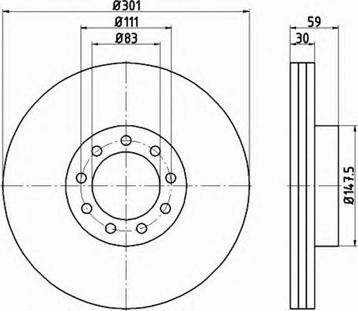 Pagid 54776PRO - Тормозной диск autodnr.net