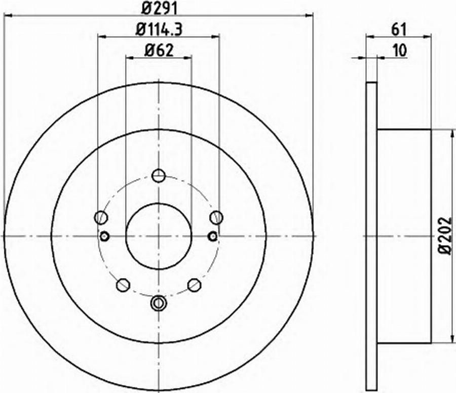 Pagid 54798PRO - Тормозной диск autodnr.net