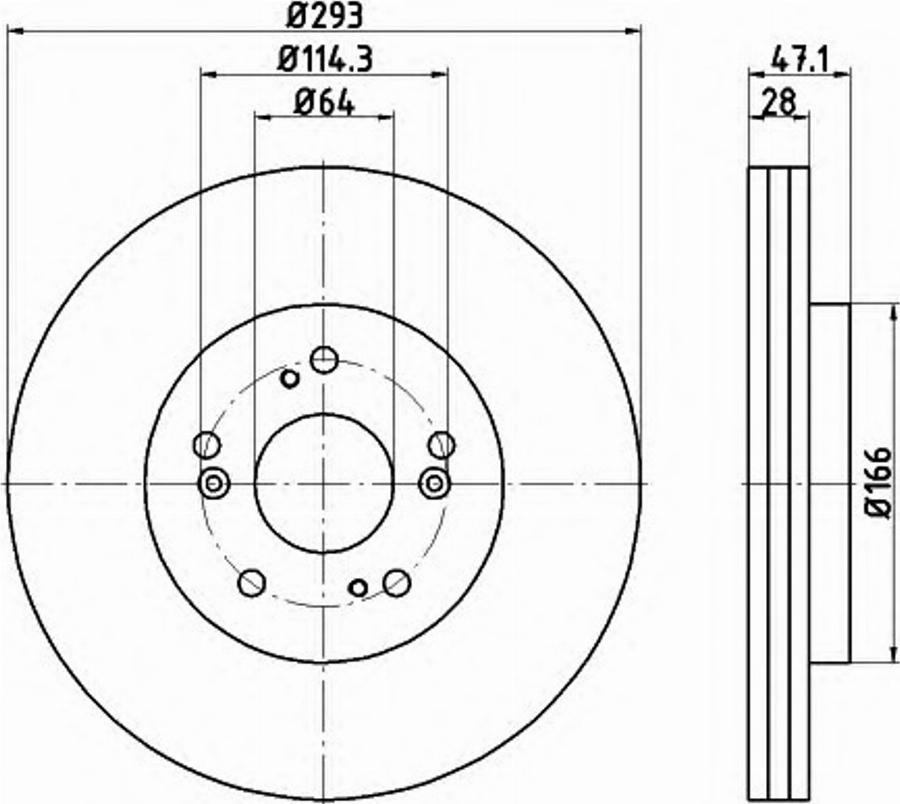 Pagid 54848PRO - Тормозной диск autodnr.net