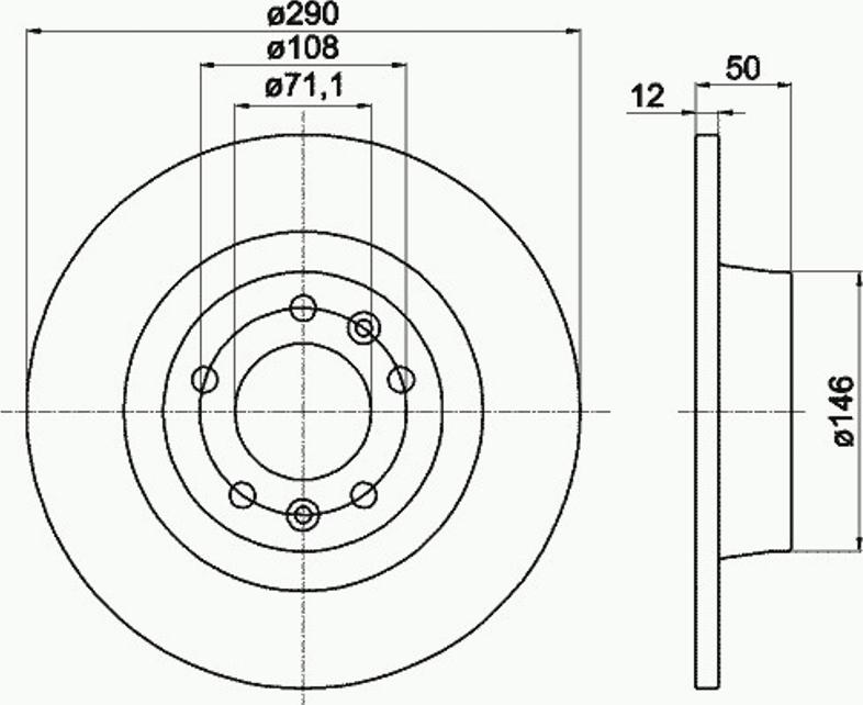 Pagid 54958PRO - Тормозной диск avtokuzovplus.com.ua