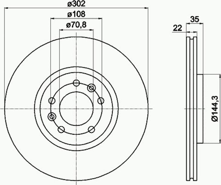 Pagid 54971PRO - Тормозной диск avtokuzovplus.com.ua