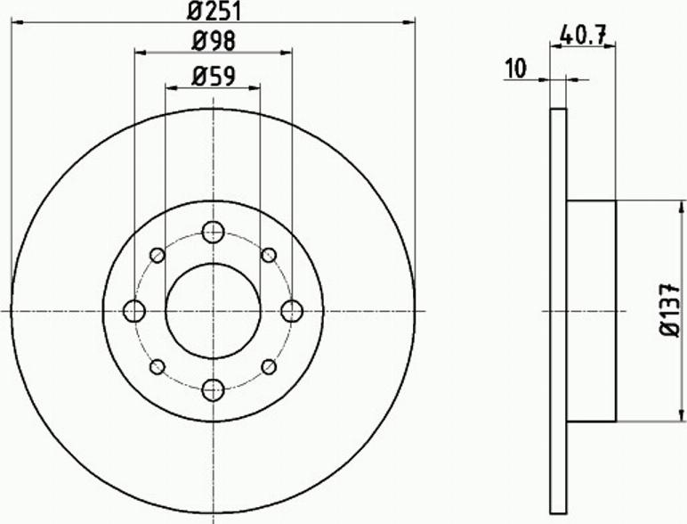 Pagid 55023PRO - Тормозной диск avtokuzovplus.com.ua