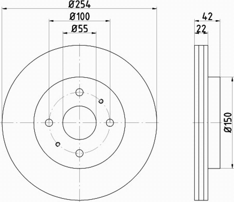 Pagid 55045PRO - Тормозной диск avtokuzovplus.com.ua