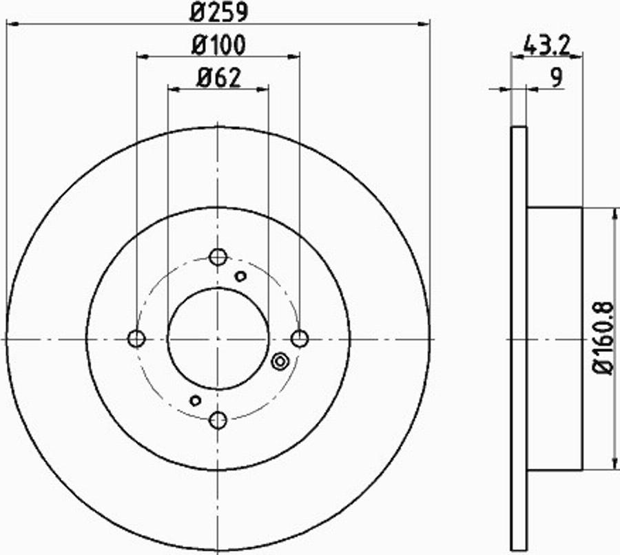 Pagid 55314PRO - Тормозной диск avtokuzovplus.com.ua