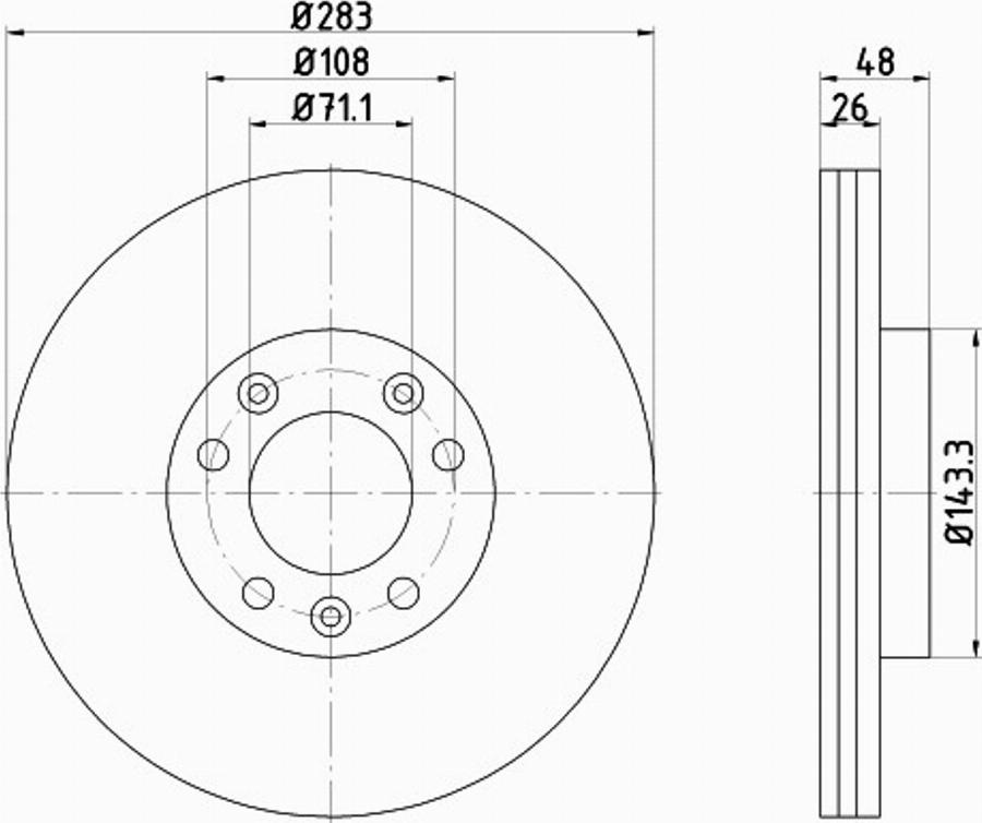 Pagid 55325PRO - Тормозной диск avtokuzovplus.com.ua