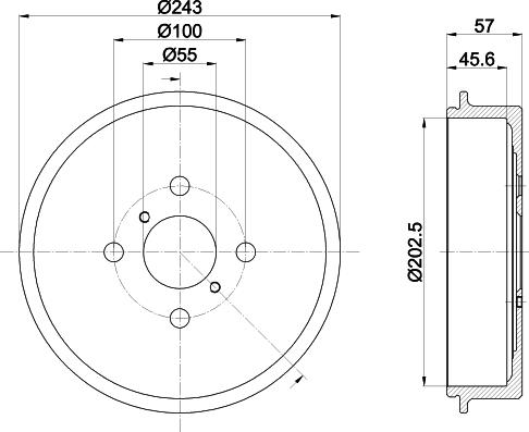 Pagid 61455 - Тормозной барабан autodnr.net