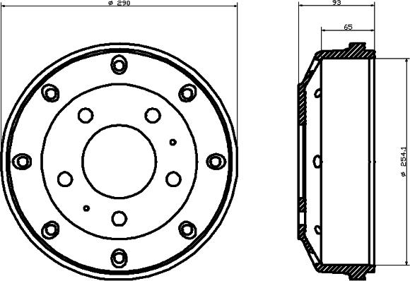 Pagid 62103 - Гальмівний барабан autocars.com.ua