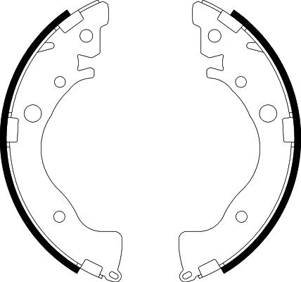 Pagid H1048 - Комплект тормозных колодок, барабанные autodnr.net