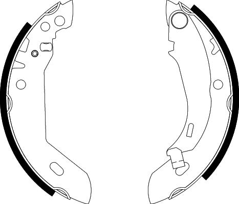 Pagid H8060 - Комплект тормозных колодок, барабанные avtokuzovplus.com.ua