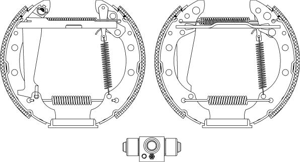 Pagid R1328 - Комплект тормозных колодок, барабанные autodnr.net