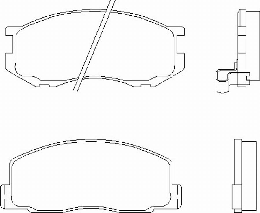 Pagid T0007 - Тормозные колодки, дисковые, комплект autodnr.net