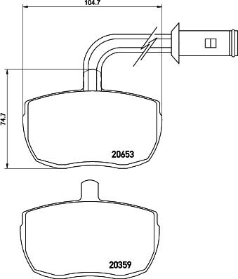 Pagid T0048 - Тормозные колодки, дисковые, комплект autodnr.net