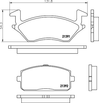 Pagid T0050 - Гальмівні колодки, дискові гальма autocars.com.ua