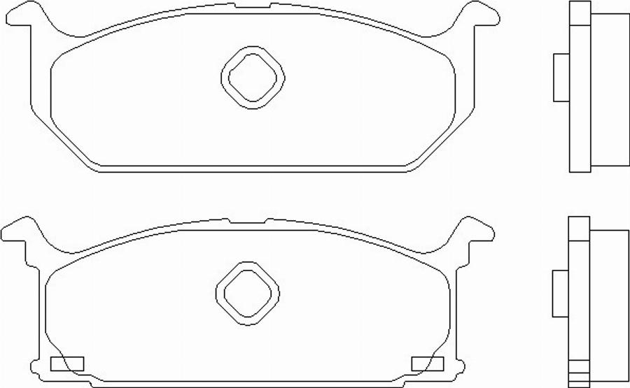 Pagid T0339 - Тормозные колодки, дисковые, комплект avtokuzovplus.com.ua