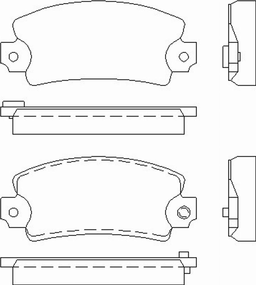 Pagid T0671 - Тормозные колодки, дисковые, комплект avtokuzovplus.com.ua