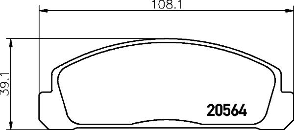 Pagid T0818 - Гальмівні колодки, дискові гальма autocars.com.ua