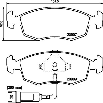 Pagid T1006 - Тормозные колодки, дисковые, комплект avtokuzovplus.com.ua