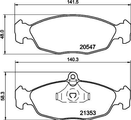 Pagid T1045 - Гальмівні колодки, дискові гальма autocars.com.ua