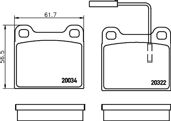 Pagid T1060 - Тормозные колодки, дисковые, комплект avtokuzovplus.com.ua