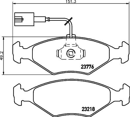 Pagid T1185 - Тормозные колодки, дисковые, комплект avtokuzovplus.com.ua