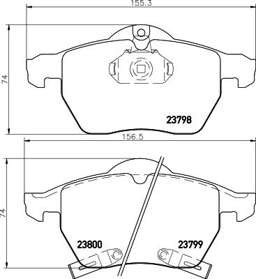 Pagid T1203 - Тормозные колодки, дисковые, комплект autodnr.net