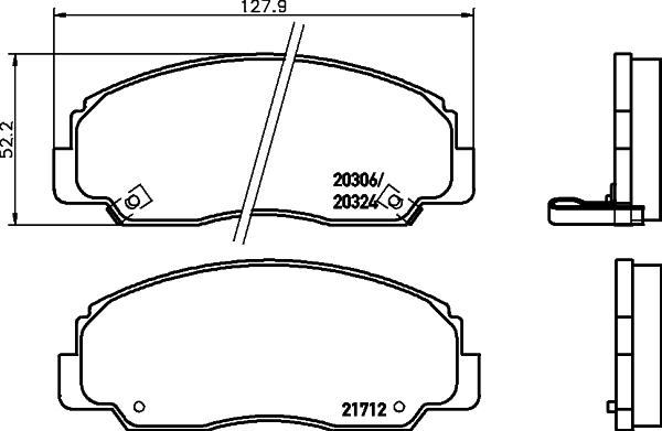 Pagid T1286 - Гальмівні колодки, дискові гальма autocars.com.ua