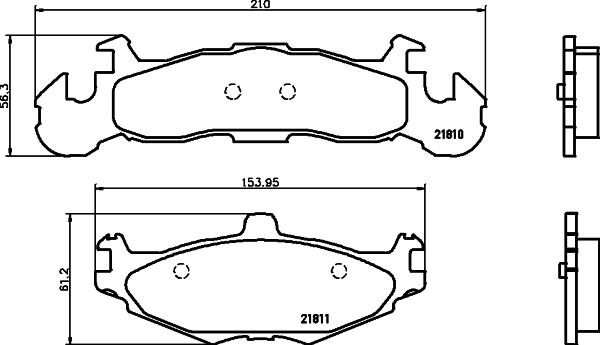 Roadhouse D2197133B - Гальмівні колодки, дискові гальма autocars.com.ua