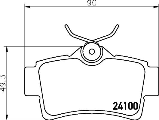 Pagid T1666 - Тормозные колодки, дисковые, комплект avtokuzovplus.com.ua