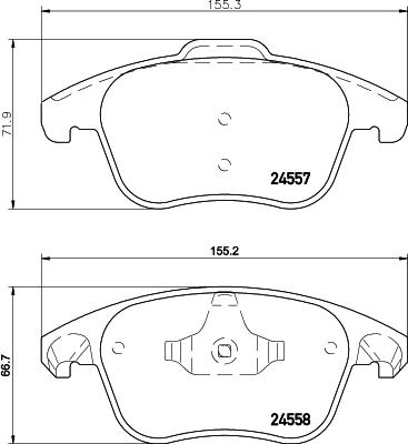 Pagid T1702 - Тормозные колодки, дисковые, комплект autodnr.net