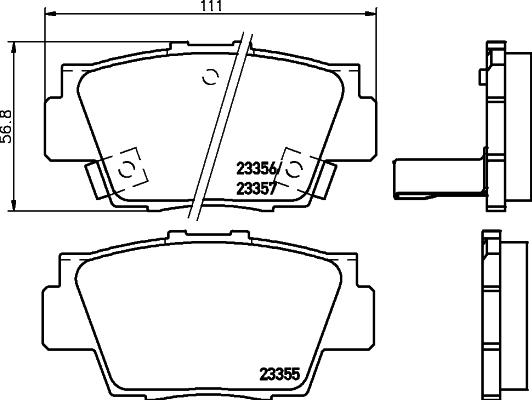 Pagid T1756 - Гальмівні колодки, дискові гальма autocars.com.ua