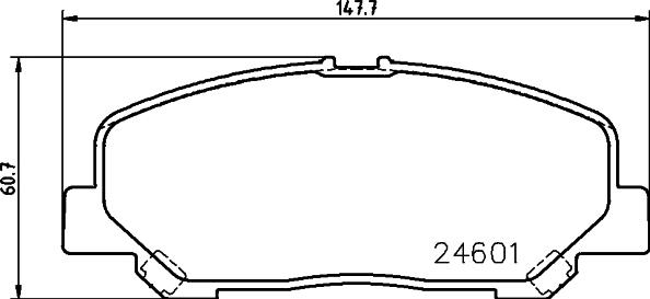 Pagid T1823 - Тормозные колодки, дисковые, комплект avtokuzovplus.com.ua