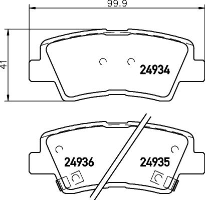 Pagid T1848 - Тормозные колодки, дисковые, комплект avtokuzovplus.com.ua