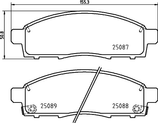 Pagid T1972 - Тормозные колодки, дисковые, комплект autodnr.net