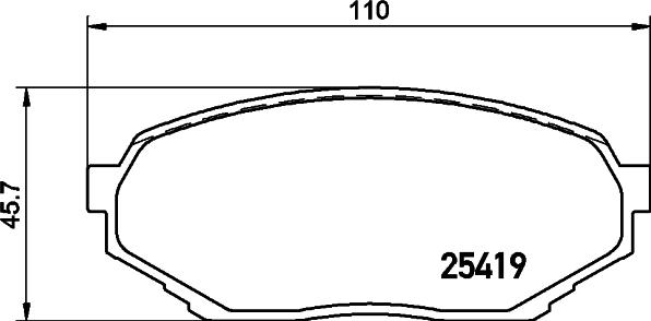 Pagid T2134 - Тормозные колодки, дисковые, комплект avtokuzovplus.com.ua