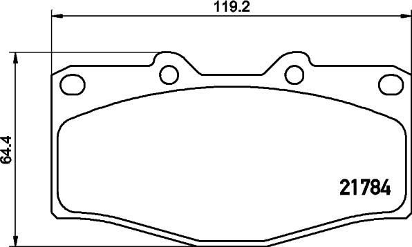 Pagid T2144 - Тормозные колодки, дисковые, комплект autodnr.net