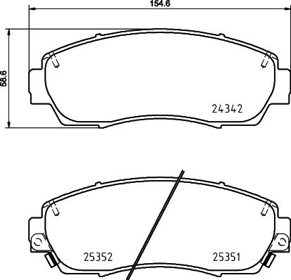 Pagid T2163 - Гальмівні колодки, дискові гальма autocars.com.ua