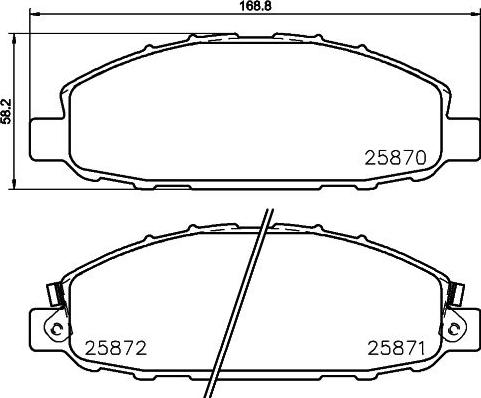 Pagid T2329 - Гальмівні колодки, дискові гальма autocars.com.ua