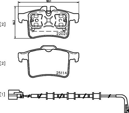Pagid T2375 - Гальмівні колодки, дискові гальма autocars.com.ua