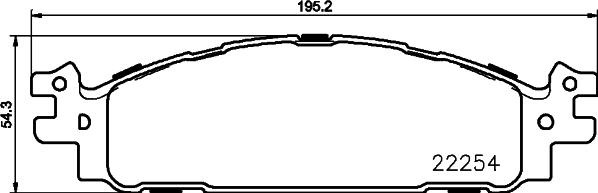 Pagid T2475 - Тормозные колодки, дисковые, комплект avtokuzovplus.com.ua