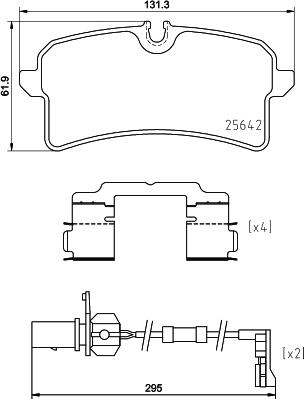 Pagid T2485 - Гальмівні колодки, дискові гальма autocars.com.ua