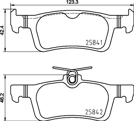 Pagid T2710 - Тормозные колодки, дисковые, комплект autodnr.net